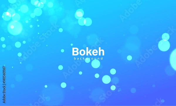 Obraz Blue bokeh background