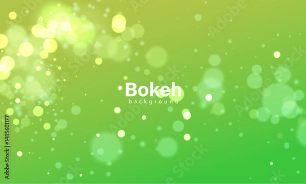 Obraz abstract green background with bubbles