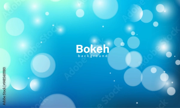 Obraz Blue bokeh background