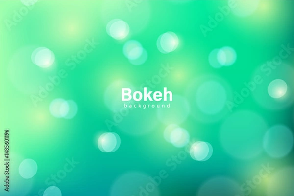 Obraz green bokeh background