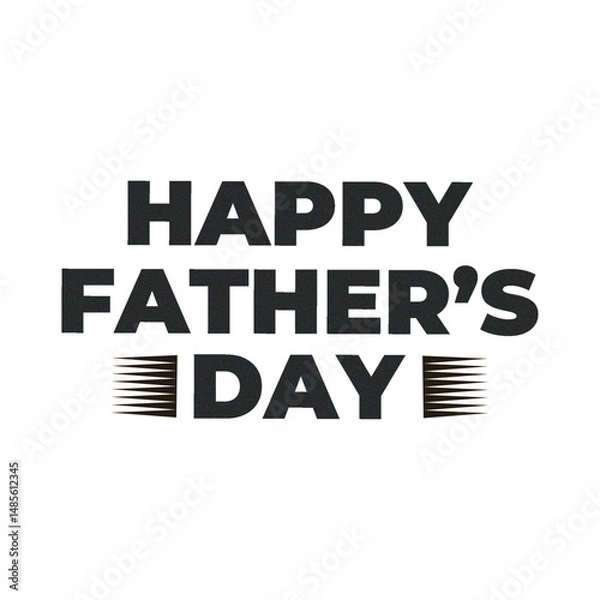 Fototapeta Happy Father's Day, Typography T shirt Design, Vector, Illustration