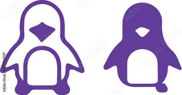 Obraz penguin vector illustration