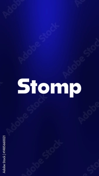 Fototapeta Dynamic Typography | Stomp Opener - Vertical