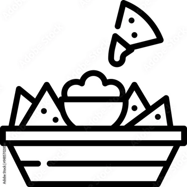 Fototapeta Nachos icon
