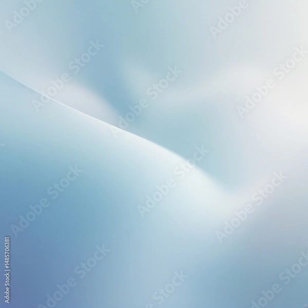Fototapeta Minimalist Blue & White Gradient Background – Soft Abstract Blur for Modern Digital Design