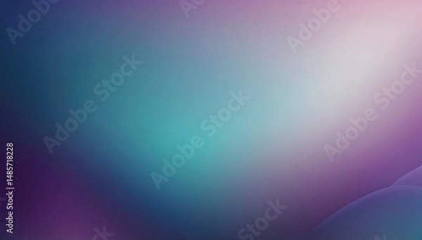 Fototapeta Soft gradient abstract background in blue and purple tones, smooth transitions, clean design