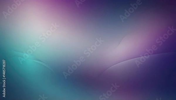 Fototapeta Soft gradient abstract background in blue and purple tones, smooth transitions, clean design