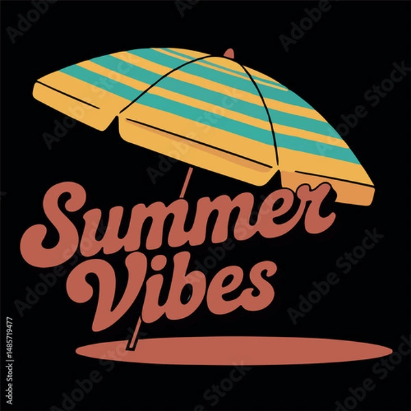 Fototapeta Summer vibes t-shirt design for summer day