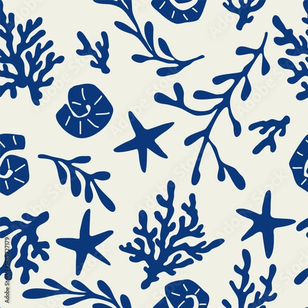Obraz Trendy seamless Summer Tropical Bliss Vacation Seamless pattern. Design for fashion , fabric, textile, and all prints