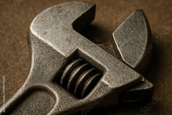 Obraz Rusty Adjustable Wrench