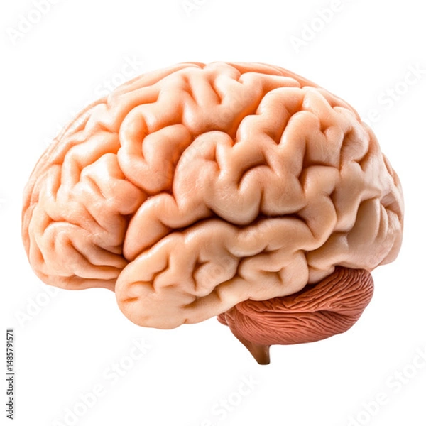 Obraz Realistic Model of Human Brain Showing Detailed Structure and Anatomy