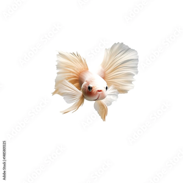 Obraz Graceful goldfish swimming gracefully in a clear aquarium environment