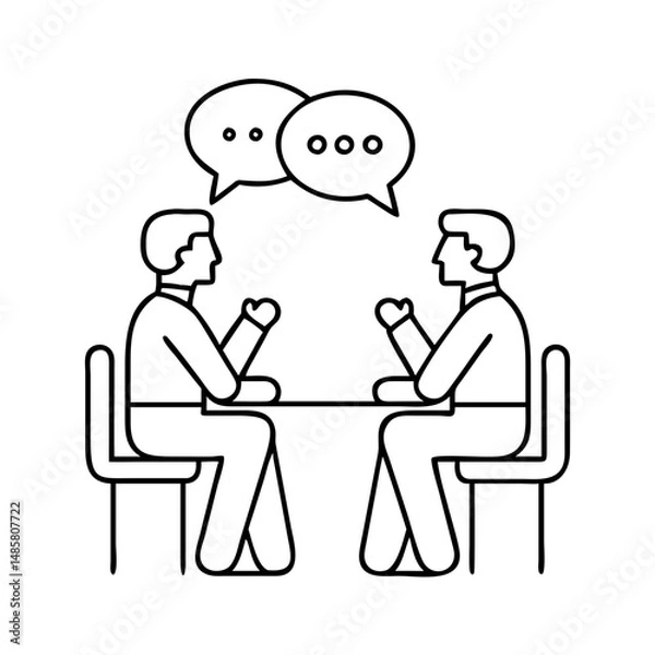 Fototapeta talking icon, talking vector illustration-simple illustration of talking, perfect for talking logos and icons