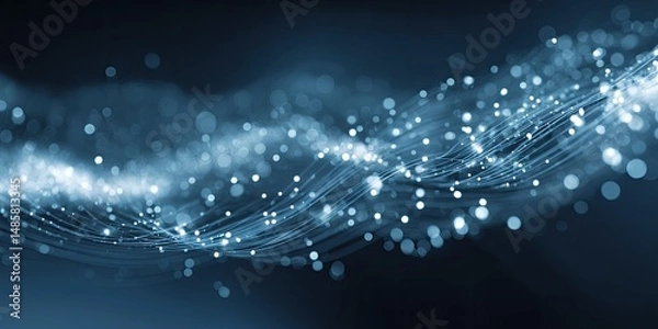 Fototapeta Abstract Flowing Particles