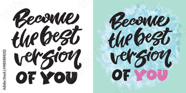 Fototapeta Trendy hand drawn doodle lettering quote. Lettering for t-shirt design, mug print, bag print, clothes fashion. 100% hand drawn vector image.