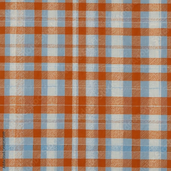 Obraz チェック柄の布地