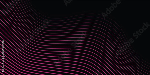 Fototapeta Lines abstract background black and colorful waves pattern. Abstract background. Optical illusion, wavy modern arts