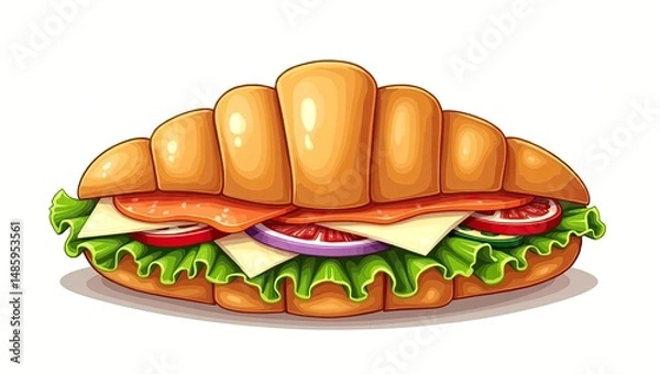 Obraz sandwich with cheese