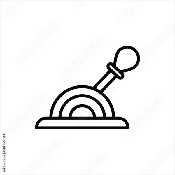 Fototapeta Lever icon. Vector illustration for web design. Isolated on white background.