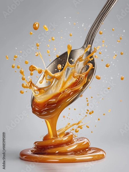 Fototapeta Carmel Spoon created with Generative AI Technology, ai, generative