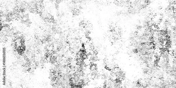 Fototapeta abstract black or white grunge wall background, Pattern and texture of cracks, panorama of The cement wall is painted white with a rough surface texture, Vintage abstract texture of old surface. 