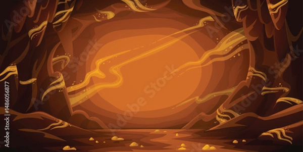 Obraz treasury cave background.