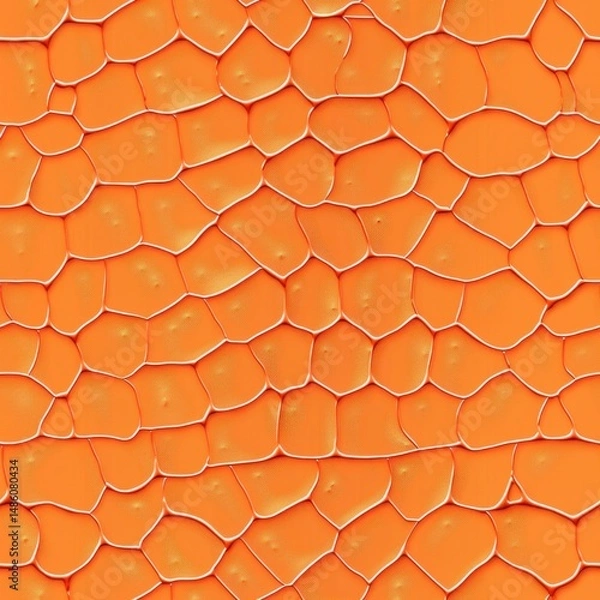 Fototapeta Orange snake reptile scale skin as seamless repeating pattern background 1