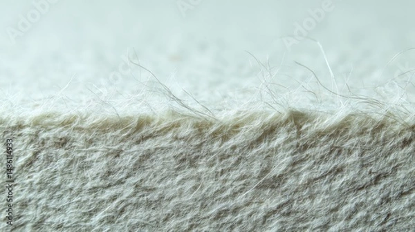 Fototapeta Toilet paper pulp. Close-up of textured fibers resembling a soft, natural surface in muted colors.
