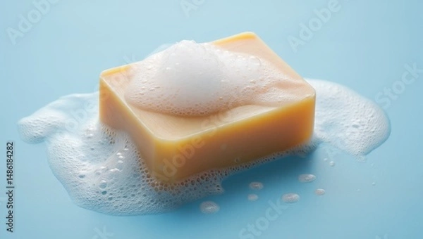Obraz Bar of Soap with Foam