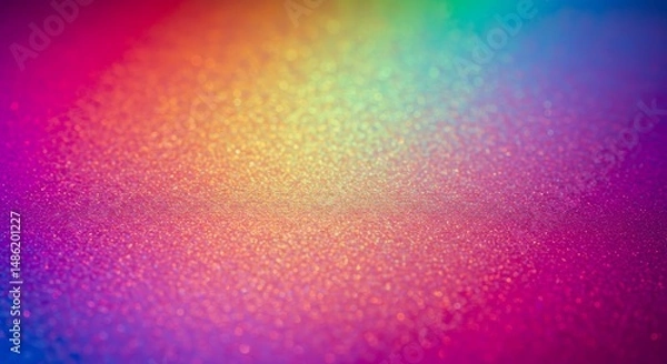 Fototapeta Shiny, rainbow-like surface with a reflective texture, perfect for fashion or pop-art-inspired visuals