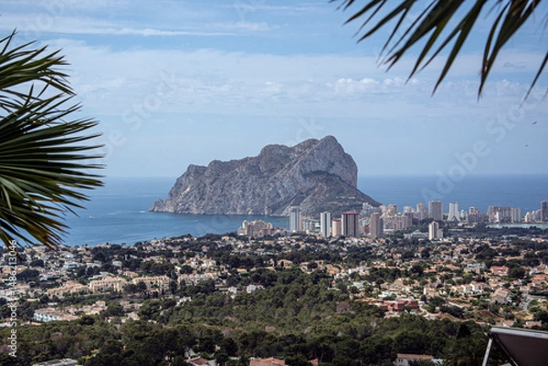 Obraz tropical beach with palm trees