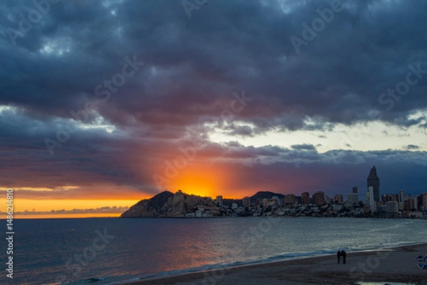 Obraz sunset at the beach