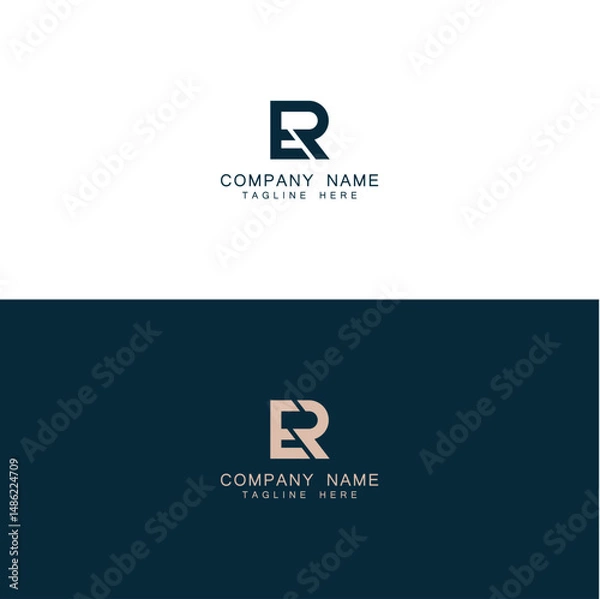 Obraz FR or RF letter logo. Unique attractive creative modern initial FR RF F R initial based letter icon logo