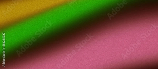 Fototapeta Colorful blue pink yellow gradient noisy grainy background texture for digital summer poster banner abstract design