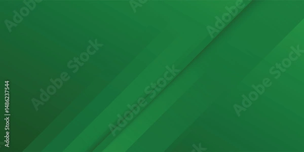 Fototapeta Abstract green sporty background template vector with shiny lines and lights. Green background with strong pattern modern