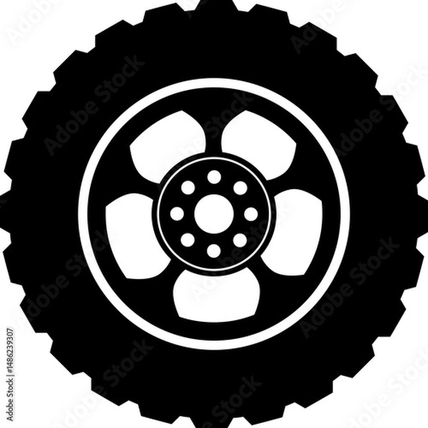Obraz Tire Silhouette