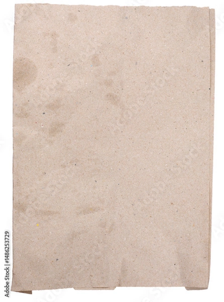 Fototapeta a piece of old brown paper with stains