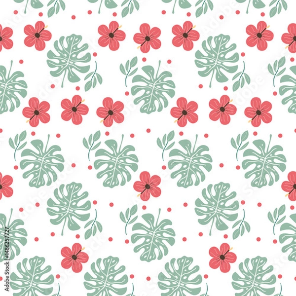 Obraz seamless background with flowers