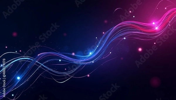 Fototapeta Abstract futuristic gaming background. Generative Ai.