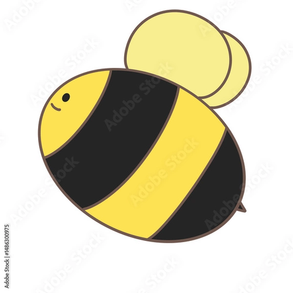 Obraz Cute fat bee 
