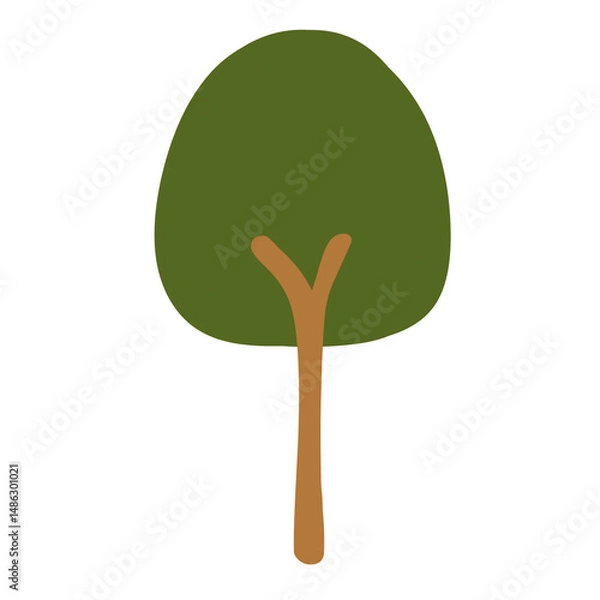 Obraz Cute tree elemment