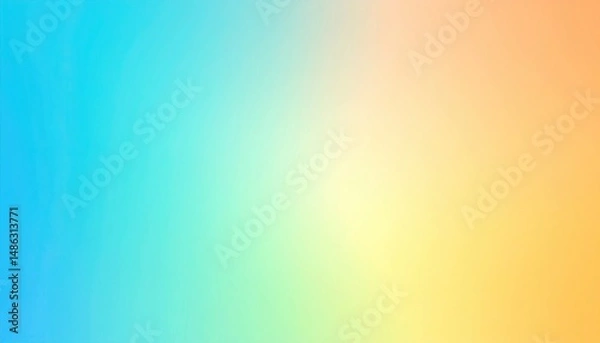 Obraz A smooth abstract gradient background that transitions from pastel blue, abstract colorful background