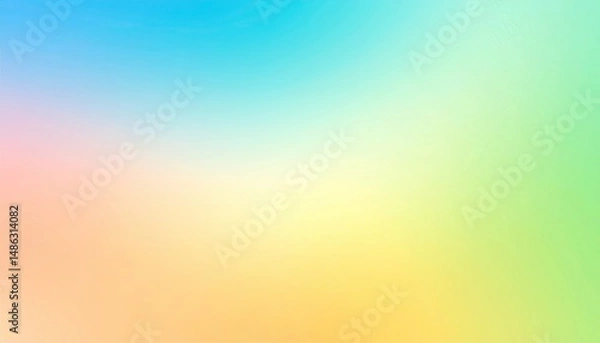 Fototapeta A smooth abstract gradient background that transitions from pastel blue, abstract colorful background