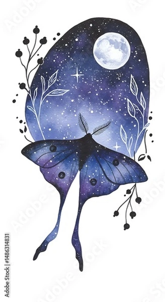 Obraz Cosmic Lepidoptera AI Generated