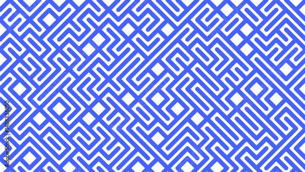 Fototapeta a seamless pattern with a repeating geometric design. The pattern is made up of small, interlocking lines that form a zigzag or diamond shape