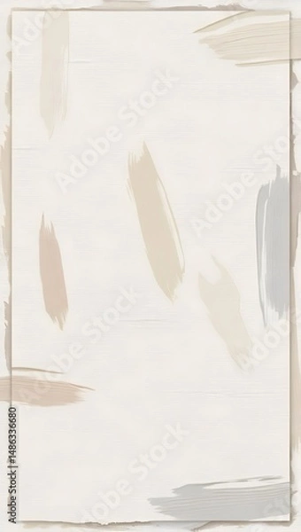 Fototapeta A textured paper effect with gentle, organic brush strokes in soft, neutral tones, resembling a delicate handmade canvas.8