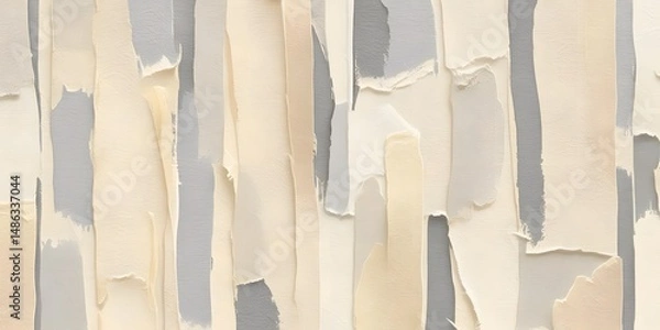 Fototapeta A textured paper effect with gentle, organic brush strokes in soft, neutral tones, resembling a delicate handmade canvas.16