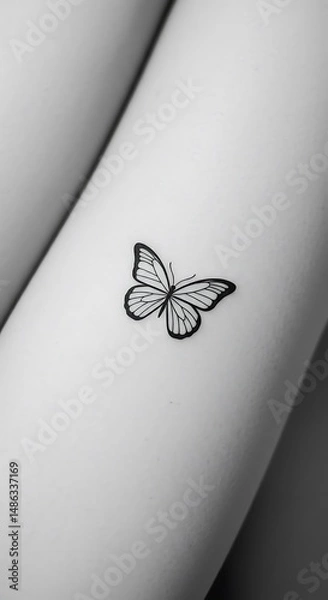 Obraz Delicate Wings, Silent Flight AI Generated