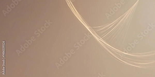 Fototapeta A web of golden light weaving through deep space, representing creativity, connections, and career growth.15