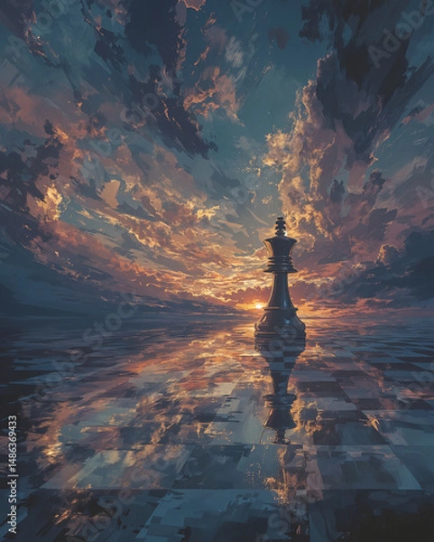 Fototapeta Endgame Reverie. Generative AI
